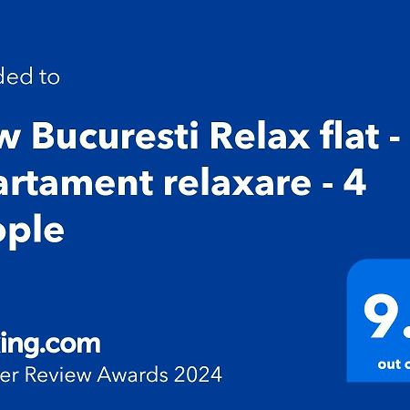 Apartament New Bucuresti Relax Flat - Apartament Relaxare - 4 People Zewnętrze zdjęcie